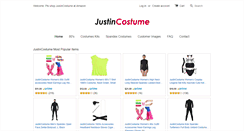 Desktop Screenshot of justincostume.com