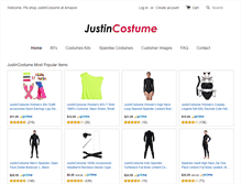 Tablet Screenshot of justincostume.com